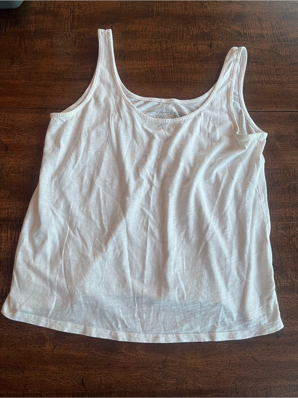 L.O.G.G. H&M Organic Cotton Tank Top Women’s M White Sleeveless 90s Minimalist